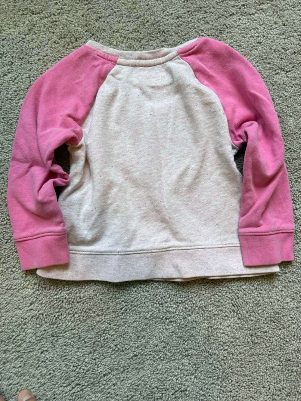 GAP Pink Raglan Sweatshirt with Heart
